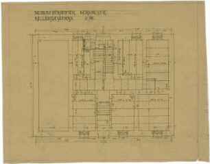 Billing, Hermann; Karlsruhe, Gerwigstr. 35; Haus Wilhelm Pfrommer - Grundriss Keller