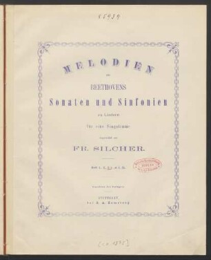H. 3: Melodien aus Beethovens Sonaten und Sinfonien