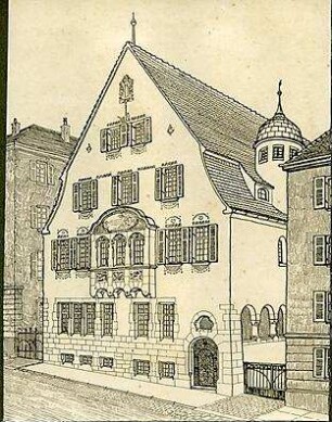 Fischer, Theodor; Stuttgart; Haus Dr. Zeller - Straßenansicht