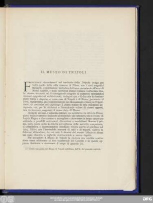 Il Museo Di Tripoli