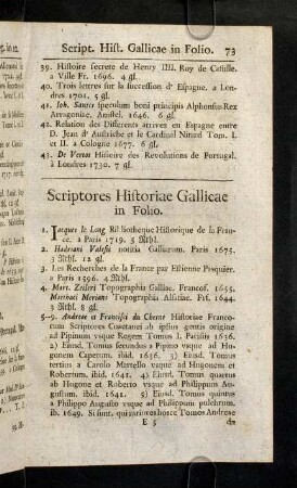 73-92, Scriptores Historiae Gallicae.