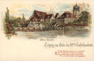 Altes Theater: Leipzig zu Ende des 18ten Jahrhunderts