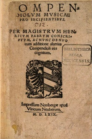 Compendiolum musicae pro incipientibus