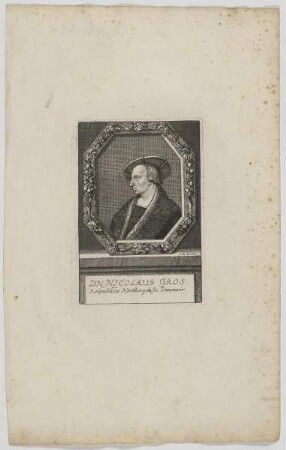Bildnis des Nicolaus Gross
