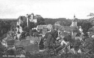 Hohnstein. Stadt und Schloss Hohnstein, Ansichtskarte