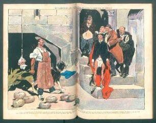 La campana de huelga - (Parodía del cuadro "La campana de Huesca) - [Caricatura]