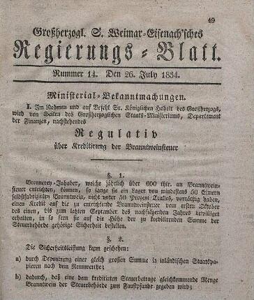 Nr. 14 : 26. July 1834