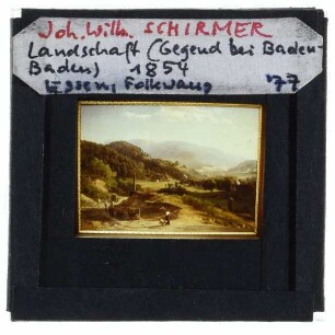 Schirmer, Landschaft bei Baden-Baden