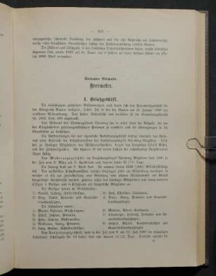 I. Ersatzgeschäft.
