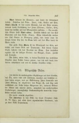 VII. Allegorische Bilder