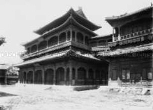 Gebäude in der chinesischen Provinz Schantung