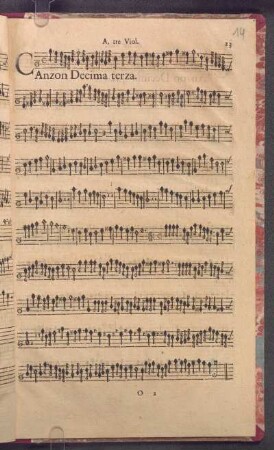 Canzon Decima terza.