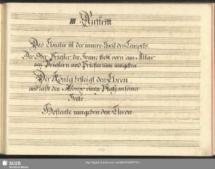 3. Auftritt: No 8: Geist aller Welten