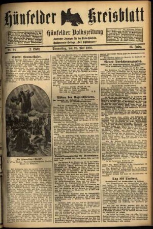 Zweite Ausgabe vom Donnerstag, den 29. Mai 1930.