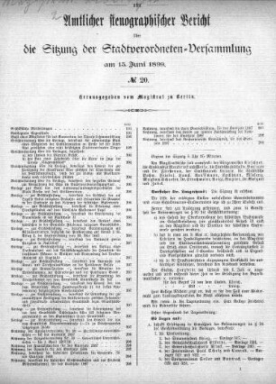 No. 20, 15. Juni 1899