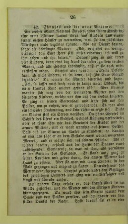 42. Chryses und die arme Wittwe