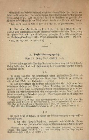 2. Sozialisierungsgesetz. Vom 23. März 1919 (RGBL. 341)