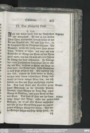 VI. Das Königreich Laos.