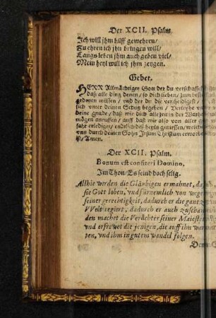 Der XCII. Psalm.