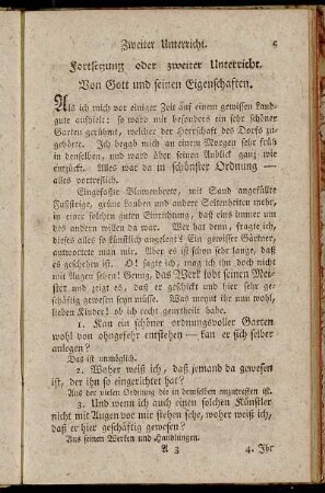 Von Gott und seinen Eigenschaften.