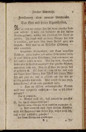 Von Gott und seinen Eigenschaften.