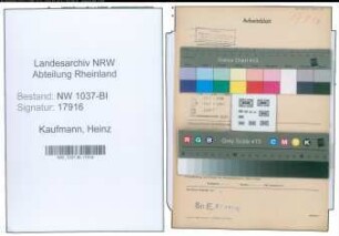Entnazifizierung Heinz Kaufmann , geb. 30.12.1905 (Reg.Rat)