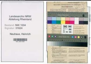 Entnazifizierung Heinrich Neuhaus , geb. 30.11.1889 (Angestellter)