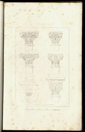Details der Säulen im Kreuzgang des Dom`s zu Aschaffenburg