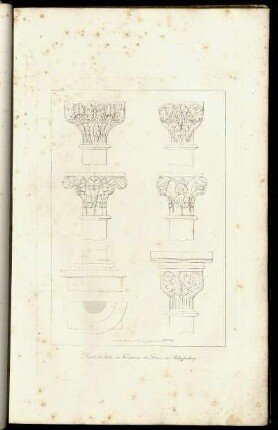 Details der Säulen im Kreuzgang des Dom`s zu Aschaffenburg