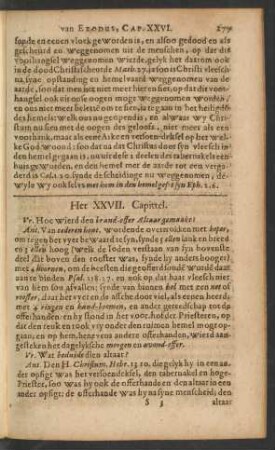 Het XXVII. Capittel
