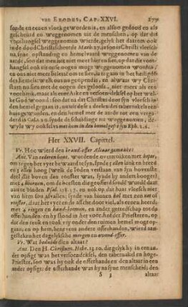 Het XXVII. Capittel