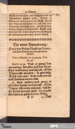 Die vierte Betrachtung [...].