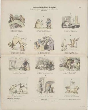 Naturgeschichtliches Alphabet/ für größere Kinder, und solche, die es werden wollen./ Erster Bogen.
