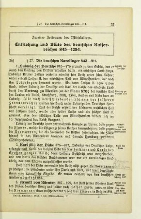 Zweiter Zeitraum. Entstehung und Blüte des deutschen Kaiserreiches 843-1254