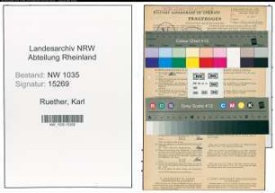 Entnazifizierung Karl Ruether , geb. 14.06.1886 (Werkstattmeister)