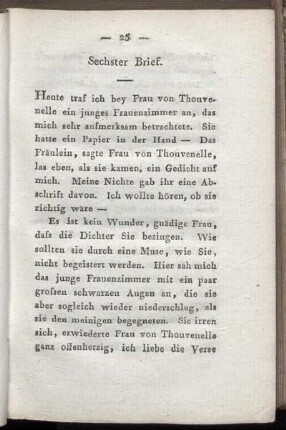 Sechster Brief - Zehnter Brief.