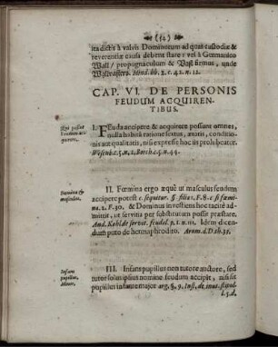 Cap. VI. De Personis Feudum Acquirentibus