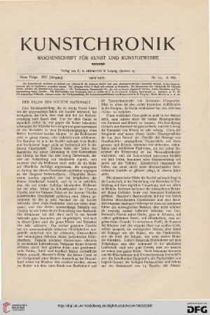 Der Salon der Société Nationale