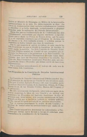 Los Proyectos de la Comisión de Derecho Internacional Público