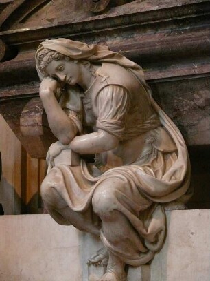 Personifikation der Skulptur an Michelangelos Grabmal in der Franziskanerkirche Santa Croce