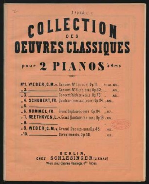 Grand concerto No. II. (Es-Dur) avec accompagn d'orchestre : op. 32