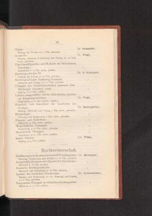 Rechtswissenschaft.