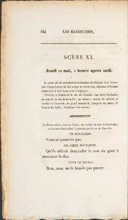 Scene XI. Jeudi 12 mai, 1 heures apres midi