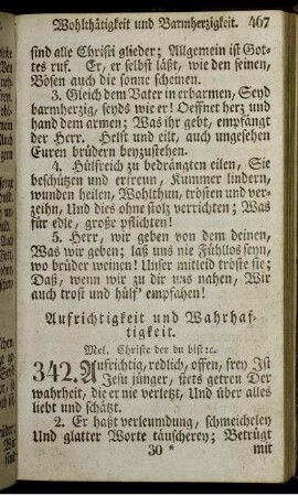 Aufrichtigkeit und Wahrhaftigkeit.