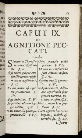 Caput IX. De Agnitione Peccati