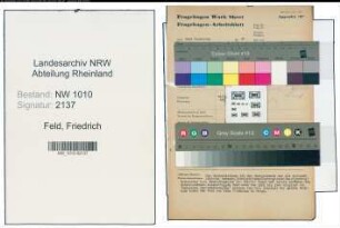Entnazifizierung Friedrich Feld , geb. 02.02.1890 (Lebensmittelhaendler)