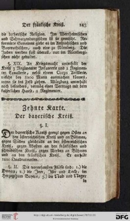 Zehnte Karte: Der bayerische Kreiß