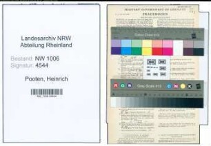 Entnazifizierung Heinrich Pooten , geb. 27.08.1906 (Kaufm.Angestellter)