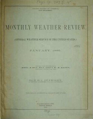 Monthly weather review. 14. 1886