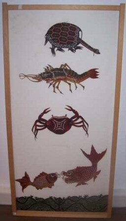 Chinesische Schattenspielfiguren Meerestiere